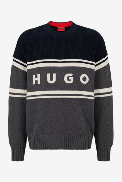 HUGO | пуловер Sopid Dark Grey 50474824 021
