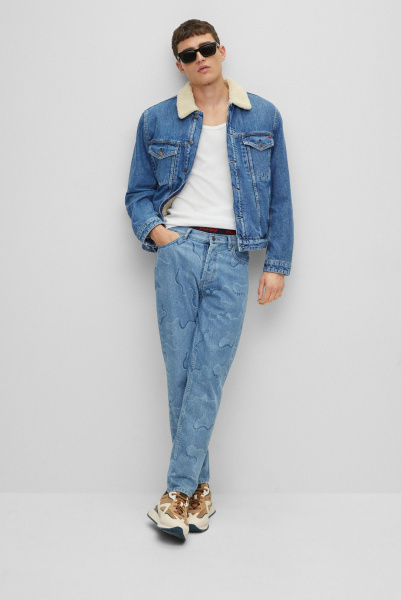 HUGO | утеплена джинсова куртка Light/Pastel Blue 50477588 450