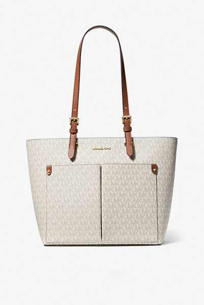 Michael Kors | сумка-тоут Jet Set Medium Logo Pocket Vanilla