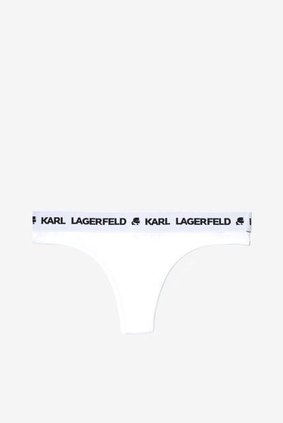 Karl Lagerfeld | трусы Logo Thong White