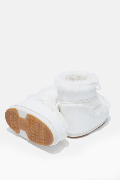 Moon Boot | ботинки Icon Low White Faux-Fur 80D1409390