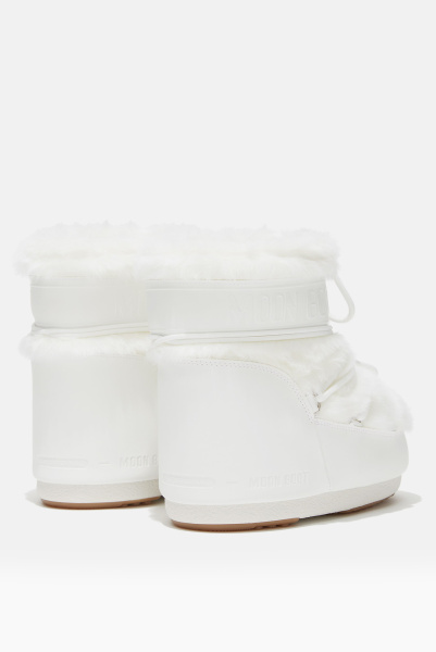 Moon Boot | ботинки Icon Low White Faux-Fur 80D1409390