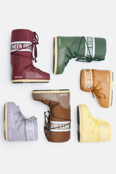 Moon Boot | ботинки Icon Low Brown Nylon 80D1409340