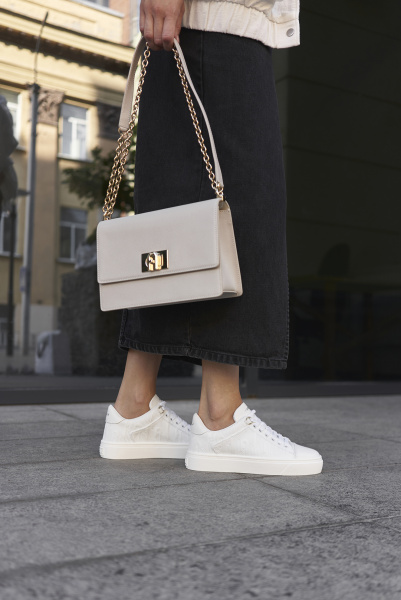 FURLA | шкіряні кеди Hikaia Low Sneakers Talco YE51HKL-BX0072-01B00