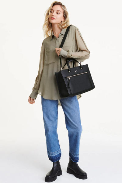 DKNY | сумка-тоут Zoie Medium Black/Gold