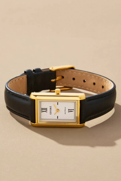 CENDRE | часы Kelly | White | Black Smooth CEN412