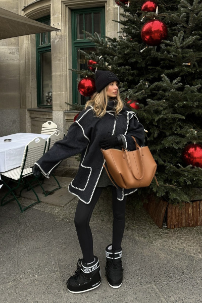 Moon Boot | ботинки Icon Low Black Nylon 80D1409340