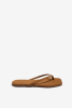 TKEES | в'єтнамки Square Toe Lily Suede Camel