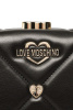 Love Moschino |  шкіряна сумка Jewel Heart Satchel S Nero JC4087PP1GLZ0000 || Love Moschino |  шкіряна сумка Jewel Heart Satchel S Nero JC4087PP1GLZ0000