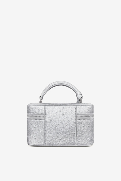 JW PEI | сумка Cleo Faux Ostrich Silver