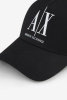 Armani Exchange | черная хлопковая бейсболка 954047 СС811 00020 || Armani Exchange | чорна бавовняна бейсболка  954047 СС811 00020