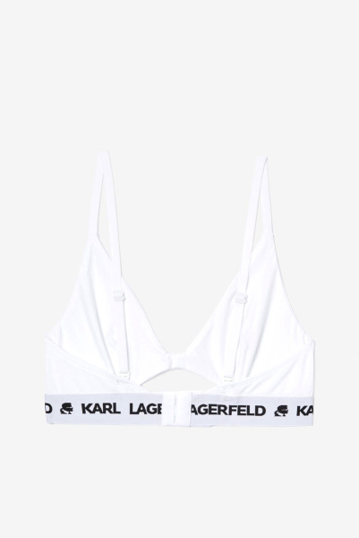 Karl Lagerfeld | Бралет Peephole Logo Bra White 211W2101