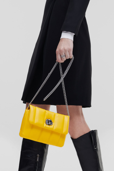 Karl Lagerfeld | кожаная сумка Karl K/Ikonik Kuilt Yellow Mini 220W3042 A785