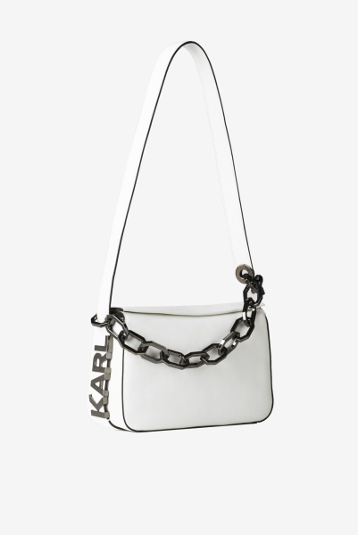 Karl Lagerfeld | кожаная сумка через плечо K/Letters White