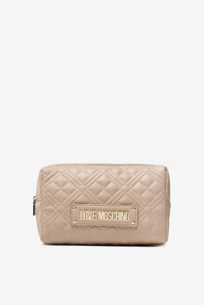 Love Moschino | косметичка Quilted Pouch Nude