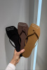 TKEES | в'єтнамки Square Toe Lily Suede Camel