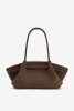 JW PEI | сумка Hana Wide Faux Suede Dark Brown  || JW PEI | сумка Hana Wide Faux Suede Dark Brown 
