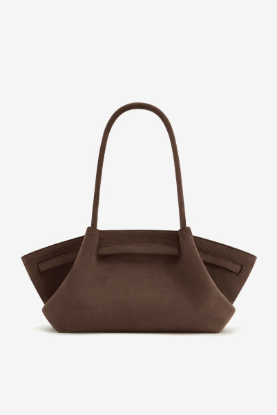 JW PEI | сумка Hana Wide Faux Suede Dark Brown