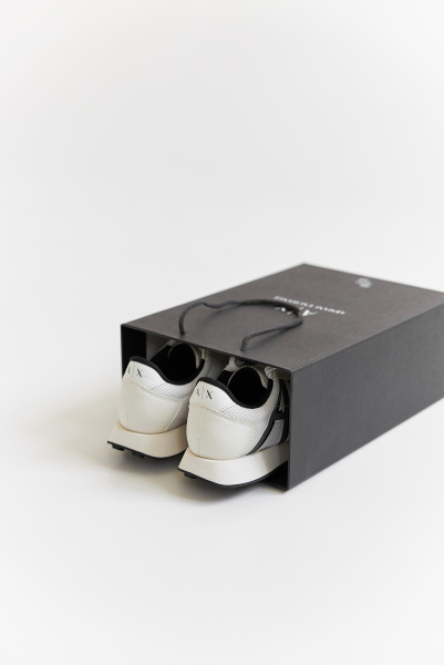 Armani Exchange | комбинированные кроссовки Optic White/Black XDX109 XV710 N480