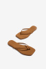 TKEES | в'єтнамки Square Toe Lily Suede Camel