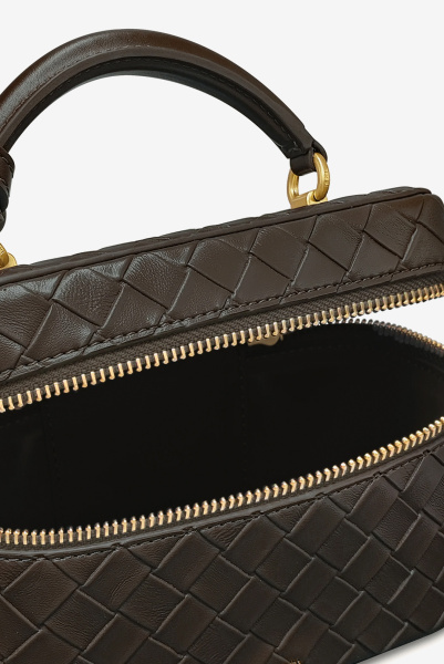 JW PEI | сумка Cleo Woven Texture Dark Brown