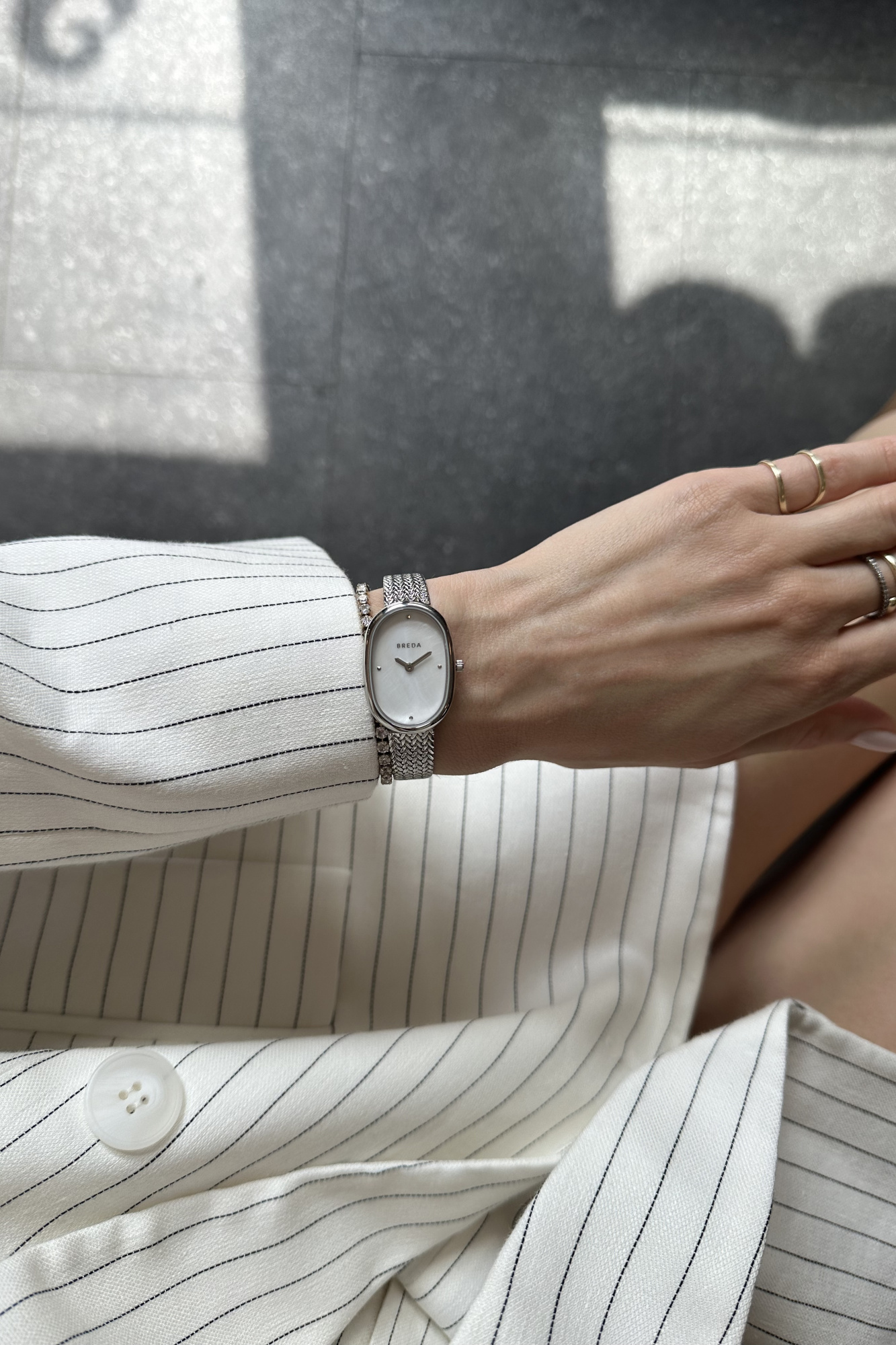 Breda | часы Jane Tethered Silver/Pearl 1741M || Breda | годинник Jane Tethered Silver/Pearl 1741M