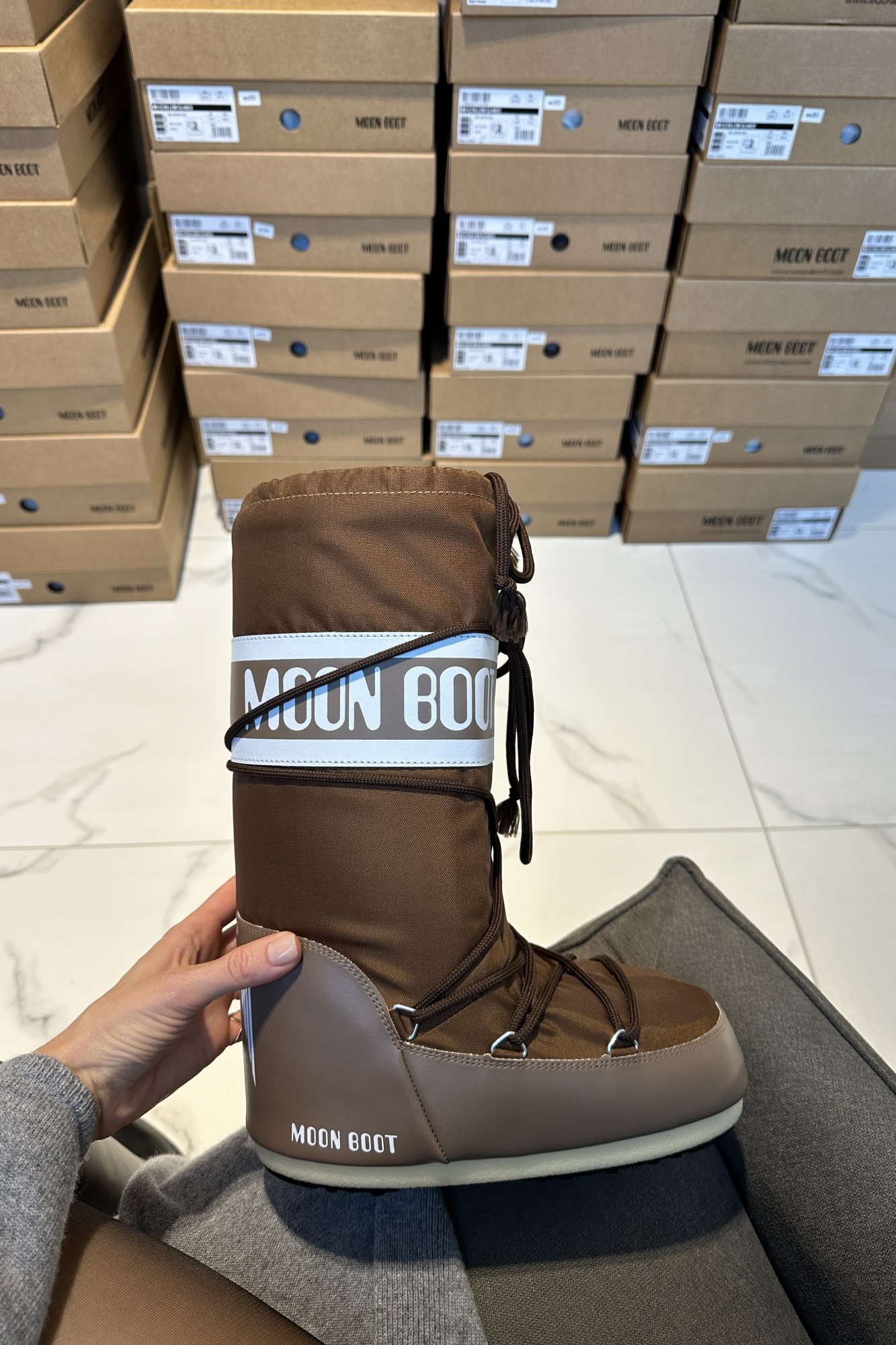 Moon Boot | ботинки Icon Brown Nylon 80D1400440 || Moon Boot | черевики Icon Brown Nylon 80D1400440