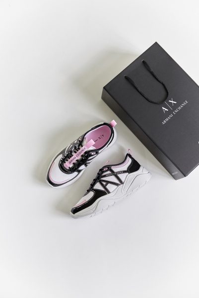 Armani Exchange | комбинированные кроссовки OFF White/Black XDX039 XV311 S263