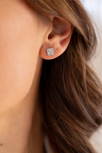 Burker | серьги Flora Silver JEFS