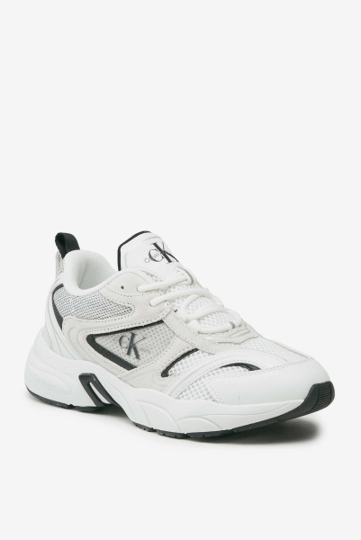 Calvin Klein Jeans | комбіновані кросівки Retro Tennis Bright White/Black  YW0YW008910K5