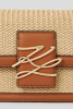 Karl Lagerfeld | сумка K/Autograph Raffia SM SHB Natural/SBrown 231W3039 A775 || Karl Lagerfeld | сумка K/Autograph Raffia SM SHB Natural/SBrown 231W3039 A775