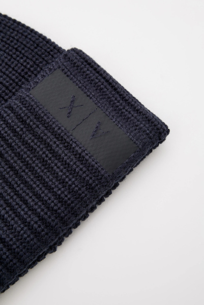 Armani Exchange | темно-синя вовняна шапка  954667 3F307 00035