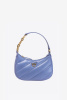 PINKO | кожаная сумка Half Moon Mini Maxi Quilt Lavender