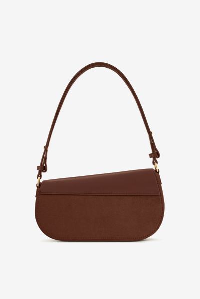 JW PEI | сумка Addisyn Faux Suede Panel Mocha Brown