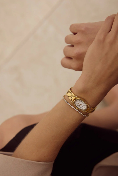 CENDRE | теннисный браслет Tabitha Baby | 18K Gold CEN264