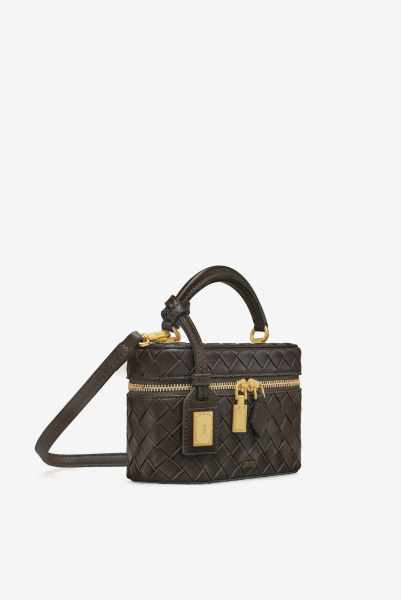 JW PEI | сумка Cleo Woven Texture Dark Brown