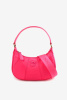 PINKO | комбинированная сумка Mini Half Moon Recycled Nylon Fuxia