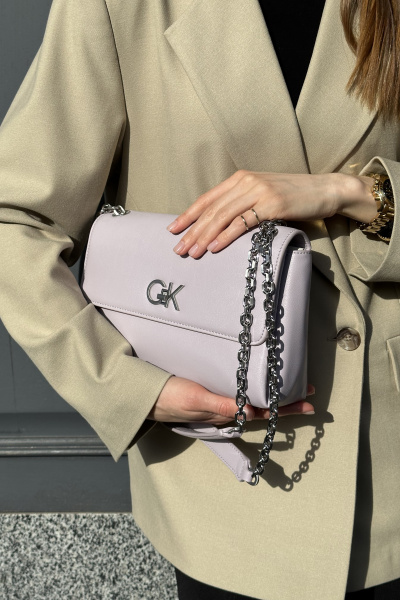 Calvin Klein | кожаная сумка RE-LOCK EW CONV CROSSBODY Iris K60K610749