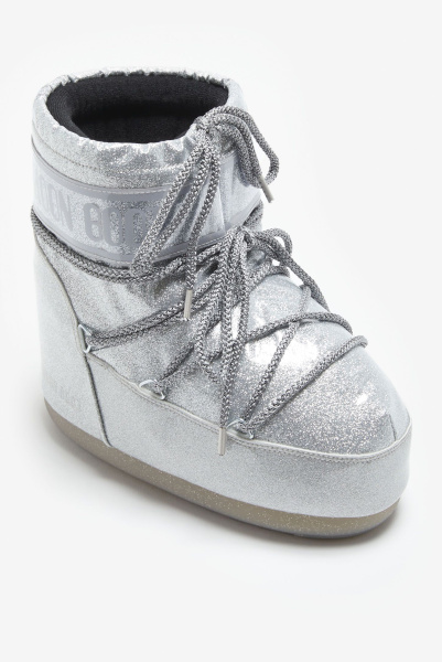Moon Boot | ботинки Icon Low Silver Glitter 80D1409440