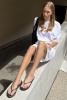 TKEES | в'єтнамки Lily Platforms Sable