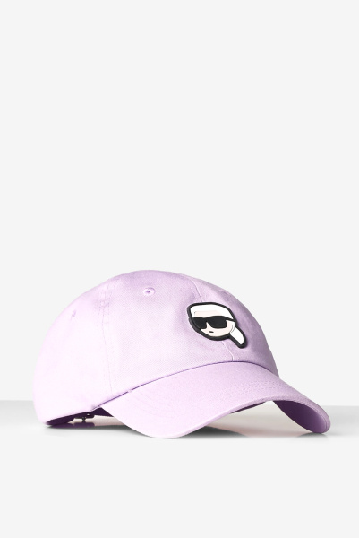Karl Lagerfeld | хлопковая бейсболка K/Ikonik 2.0 Pastel Lilac