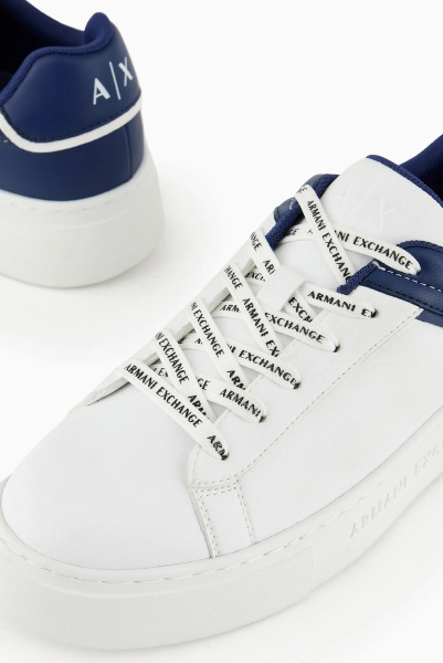 Armani Exchange | шкіряні кеди White/Blue XDX133 XV725 K709