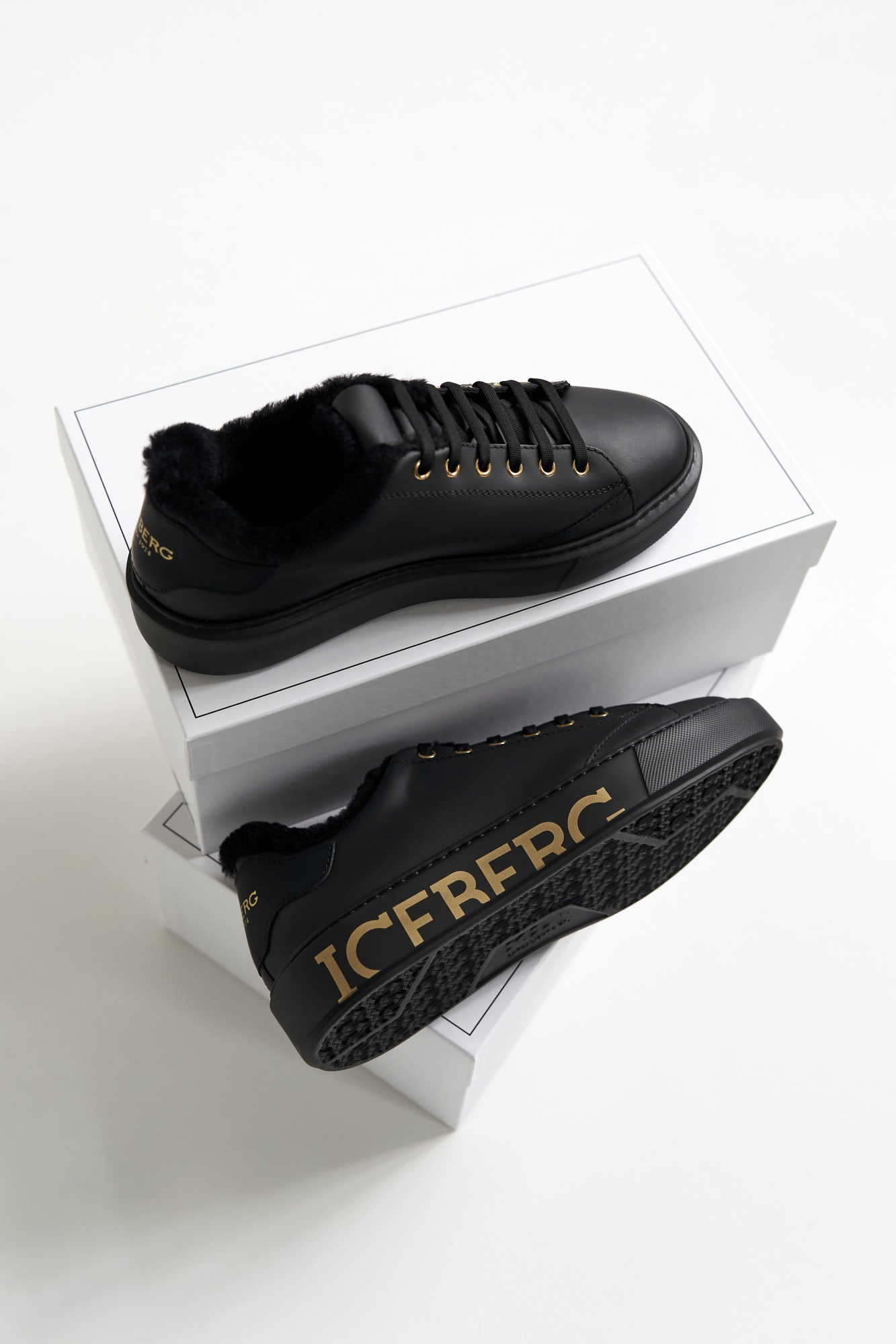 Iceberg | утеплені шкіряні кеди 