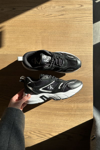 Calvin Klein Jeans | комбіновані кросівки Retro Tennis Black/Bright White YW0YW00891BEH