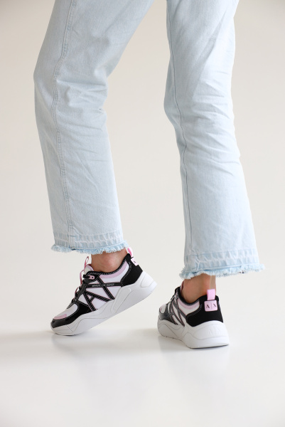Armani Exchange | комбинированные кроссовки OFF White/Black XDX039 XV311 S263