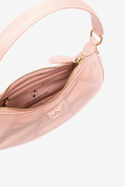 PINKO | комбинированная сумка Mini Half Moon Recycled Nylon Pesca 1P22KS Y7UX O66B