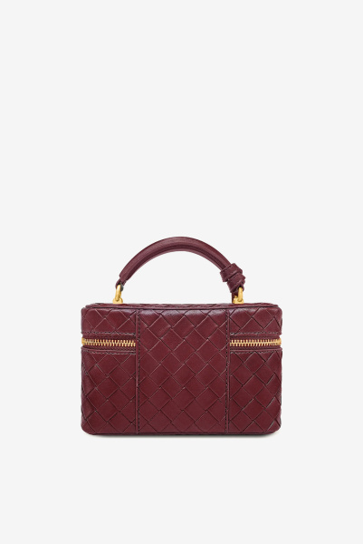 JW PEI | сумка Cleo Woven Texture Claret