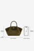 JW PEI | сумка Hana Mini Faux Suede Tote Bag Dark Olive  || JW PEI | сумка Hana Mini Faux Suede Tote Bag Dark Olive 