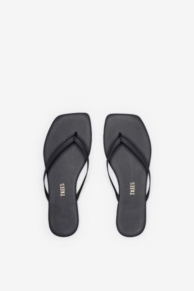 TKEES | в'єтнамки Square Toe Lily Black