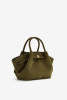JW PEI | сумка Hana Mini Faux Suede Tote Bag Dark Olive  || JW PEI | сумка Hana Mini Faux Suede Tote Bag Dark Olive 